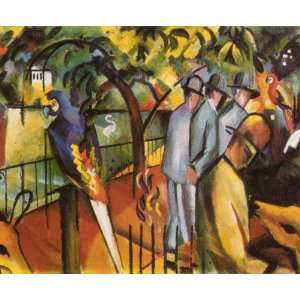  FRAMED oil paintings   August Macke   24 x 20 inches   Russian 