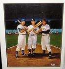   , Willie Mays & Duke Snider Signed Ron Lewis Lithograph   COA   HOF