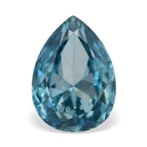    0.51 Ctw Turquoise Blue Pear Cut Loose Real Diamond Jewelry