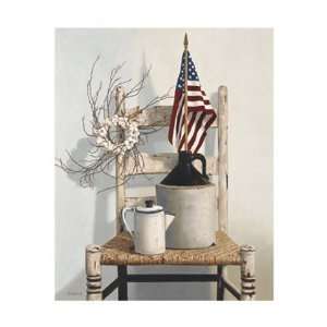   Jug and Flag Finest LAMINATED Print Cecile Baird 12x16