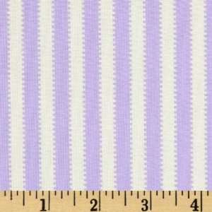  44 Wide McKenzie Stripe Lavender Fabric By The Yard 