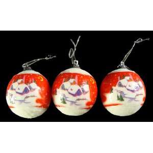 Club Pack of 864 Red and Blue Snow Scene Christmas Ball Ornaments 2 