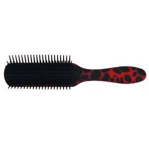  Denman Hair Brush D3 Leopard Red Beauty