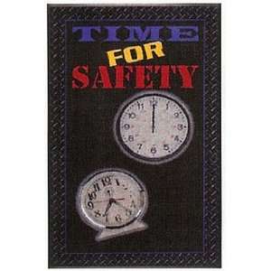  Quality Safety Floormat   Time For Safety   3 x 5 