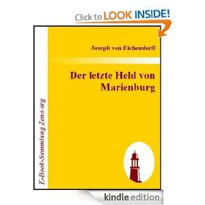 Der letzte Held von Marienburg  Trauerspiel (German Edition) Joseph 