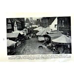  c1920 ENGLAND MARQUEES ROUNDABOUTS STALLS PINNER FAIR 