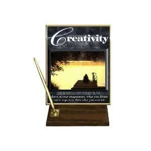  Creativity (Scenic) Desktop Pen Set with 8 x 10 Gold 