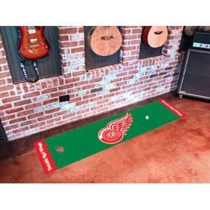  Detroit Red Wings Golf Putting Green Runner Area Rug 