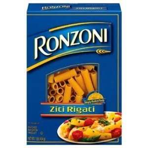 Ronzoni Ziti Rigati Pasta 16 Oz (Pack of 24)  Grocery 