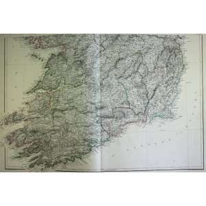  Blackie Map of Ireland Southern (1860)