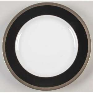  Marc Blackwell Tuxedo Black Dinner Plate, Fine China 