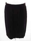 Chloe womens black wrapped front skirt 40 1195 New  