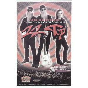  ZZ Top Albuquerque 2002 Original Concert Poster