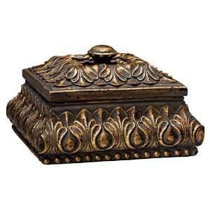  Boleyn Gold Square Accent Box