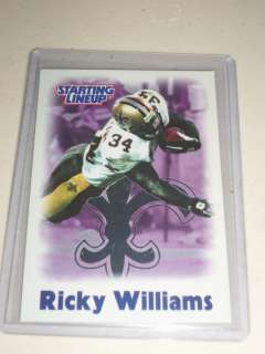 2000 RICKY WILLIAMS New Orleans Saints Mint Starting Lineup Trading 