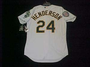 Authentic Rickey Henderson Oakland As HOF Jersey 40  