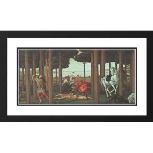 Botticelli, Sandro 40x24 Framed and Double Matted The Story of 