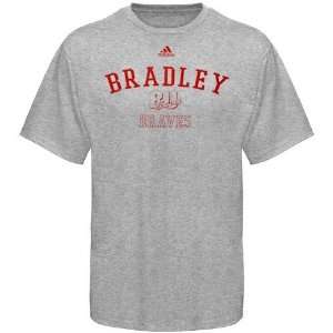  adidas Bradley Braves Ash Practice T shirt Sports 