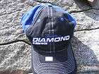 NWOT DIAMOND BY BOWTECH Black and Blue Hat   One Size