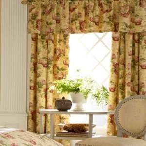  Brookside Yellow Floral Curtain Panel Set