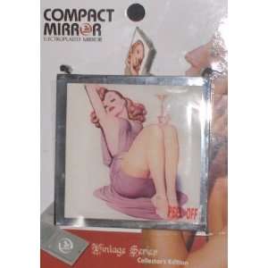  Retro   Toast of the Town   Pin Up Girl Compact Mirror 