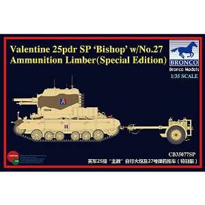  1/35 Brit Valentine 25pdr SP Bishop w/Ammo, SE Toys 