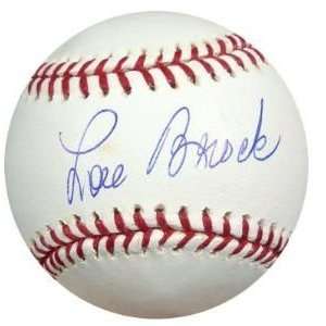Tristar Productions I0003578 Lou Brock Autographed MLB Baseball PSA 