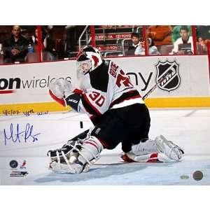  Martin Brodeur save against Flyers 48th Win Game 8x10 w 