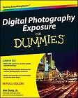 Digital Photography Exposure For Dummies NEW