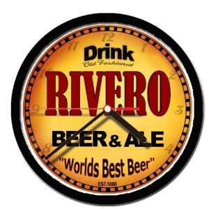  RIVERO beer and ale cerveza wall clock 