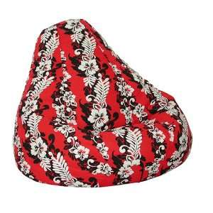   and Plush Maui Red Extra Large Size Bean Bag Chair By Elite Furniture