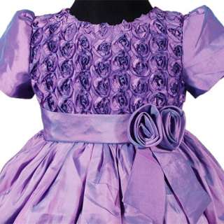 D190 3 Purple Flower Girls Party Lovely Dress 2 3T  
