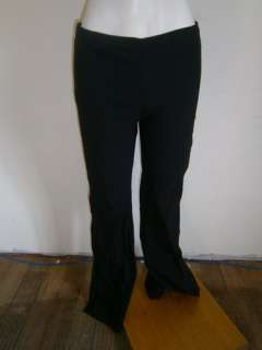 PURE HYPE Black Straight Leg Stretch Pants Size 12 P10656  