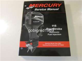 Mercury Outboard Service Manual 115 EFI FOUR STROKE 2001 LOTS More 