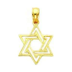  14K Gold Jewish Star of David Pendant Jewelry