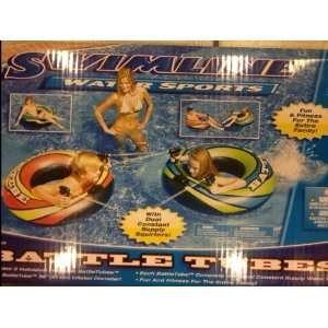  2 NEW Inflatable Pool Toys Floaties Inner Tube Ride on w 