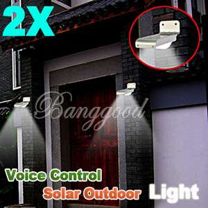   LED Solar Lamps Outdoor Garden Light Wall Lights Sound Sensor  