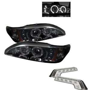 Ford Mustang 1PC Halo LED Smoke Projector Headlights and LED Day Time 