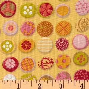  44 Wide Magic Garden Stepping Stones Yellow Fabric By 