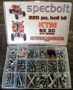 SPECBOLT 220PC KTM ATV BOLT KIT SX450 SX505 450XC 525XC  
