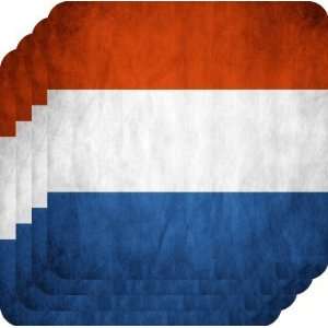  Rikki KnightTM Netherlands Flag   Square Beer Coasters 