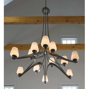  Mto Chand Ribbon, Glass Mto Chandeliers By Hubbardton 