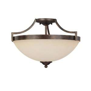   Capital Lighting 4024RT MS 3 LIGHT SEMI FLUSH Rustic