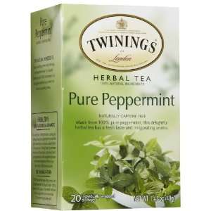 Twinings Pure Peppermint Herbal Tea, 6 Grocery & Gourmet Food