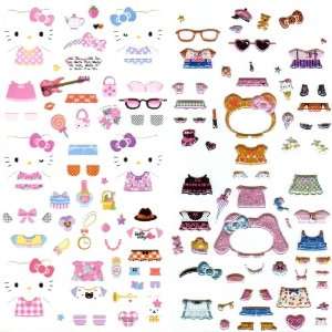   Original Sanrio Hello Kitty Design Dress up Stickers Toys & Games