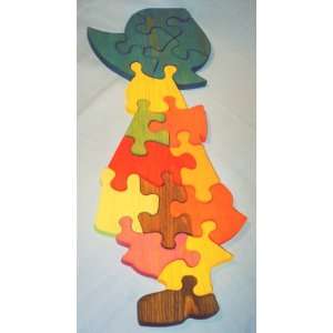  Wooden Educational Jig Saw Puzzle   Country Girl Toys 