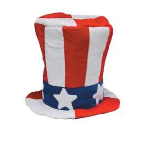  Patriotic Velvet Uncle Sam Top Hat Toys & Games