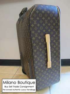 Authentic Louis Vuitton Monogram Pegase 70 Travel Rolling Suit Case 