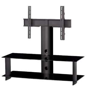   Glass and Black Aluminum Stand for TVs 42 to 52 inches Electronics