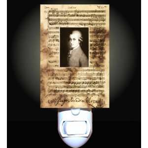  Mozart on Music Notes Decorative Night Light